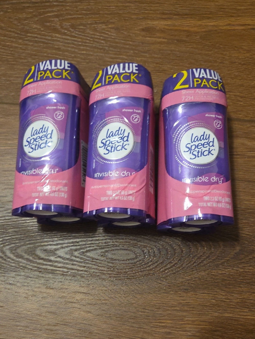 Lady Speed Stick 6 deodorants Shower Fresh NWT